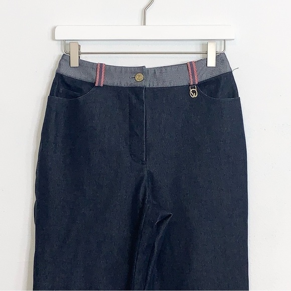 St. John Sport Stretch Jeans in dark wash denim size 6 - Picture 3 of 10